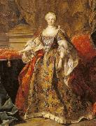 Louis Michel van Loo Portrait of Elisabeth Farnese oil painting reproduction